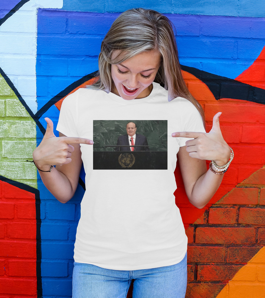 United Nations Address By Former Yemeni President Abdrabbuh Mansur Hadi T-Shirt