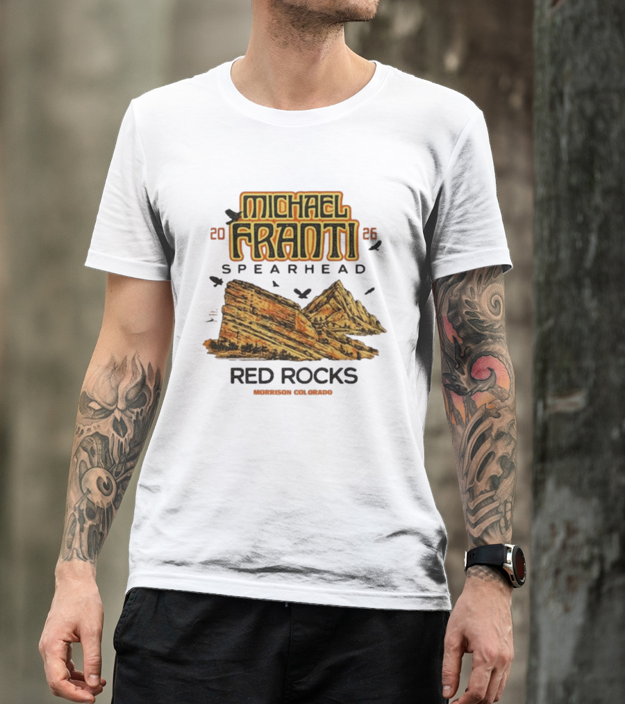 Michael Franti Spearhead 2026 Red Rocks Morrison Colorado T-Shirt