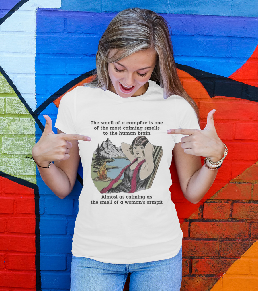 Campfire Calming Scent Vintage Relaxation Nature Bliss T-Shirt