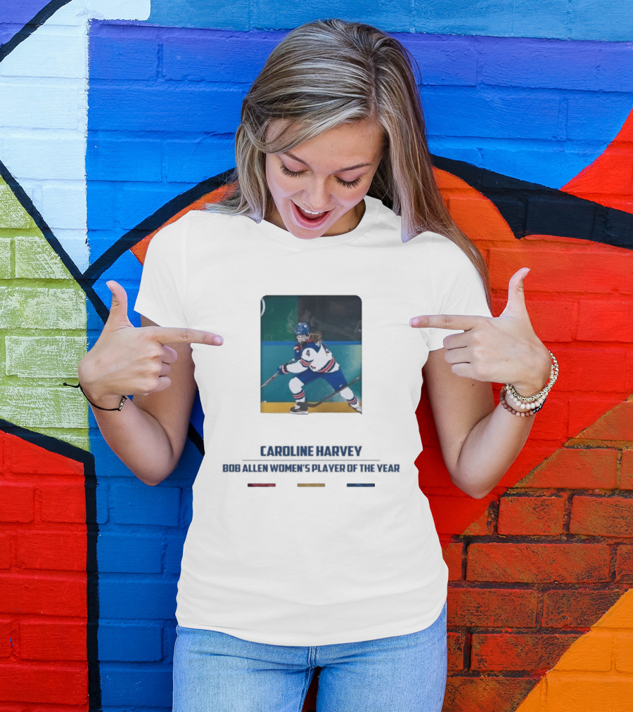 Caroline Harvey Bob Allen Women's Player Of The Year Ice Hockey USA Team 4 T-Shirt