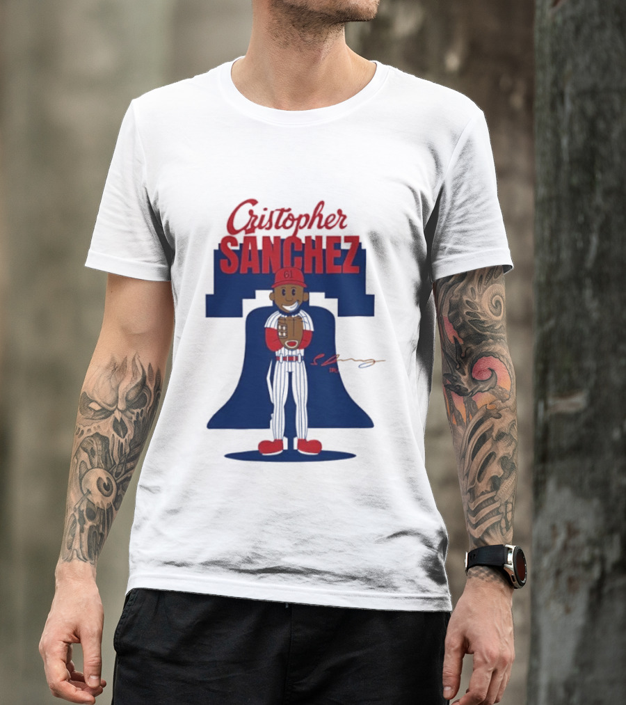 Cristopher Sanchez Philadelphia Phillies MLB Player Number 61 T-Shirt