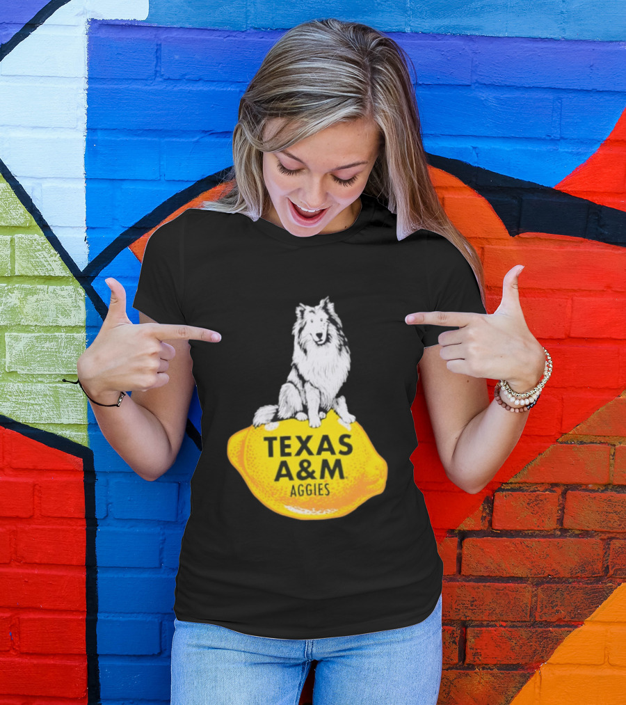 Texas A And M Aggies Husky Lemon T-Shirt
