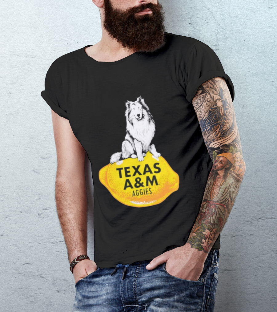 Texas A And M Aggies Husky Lemon T-Shirt