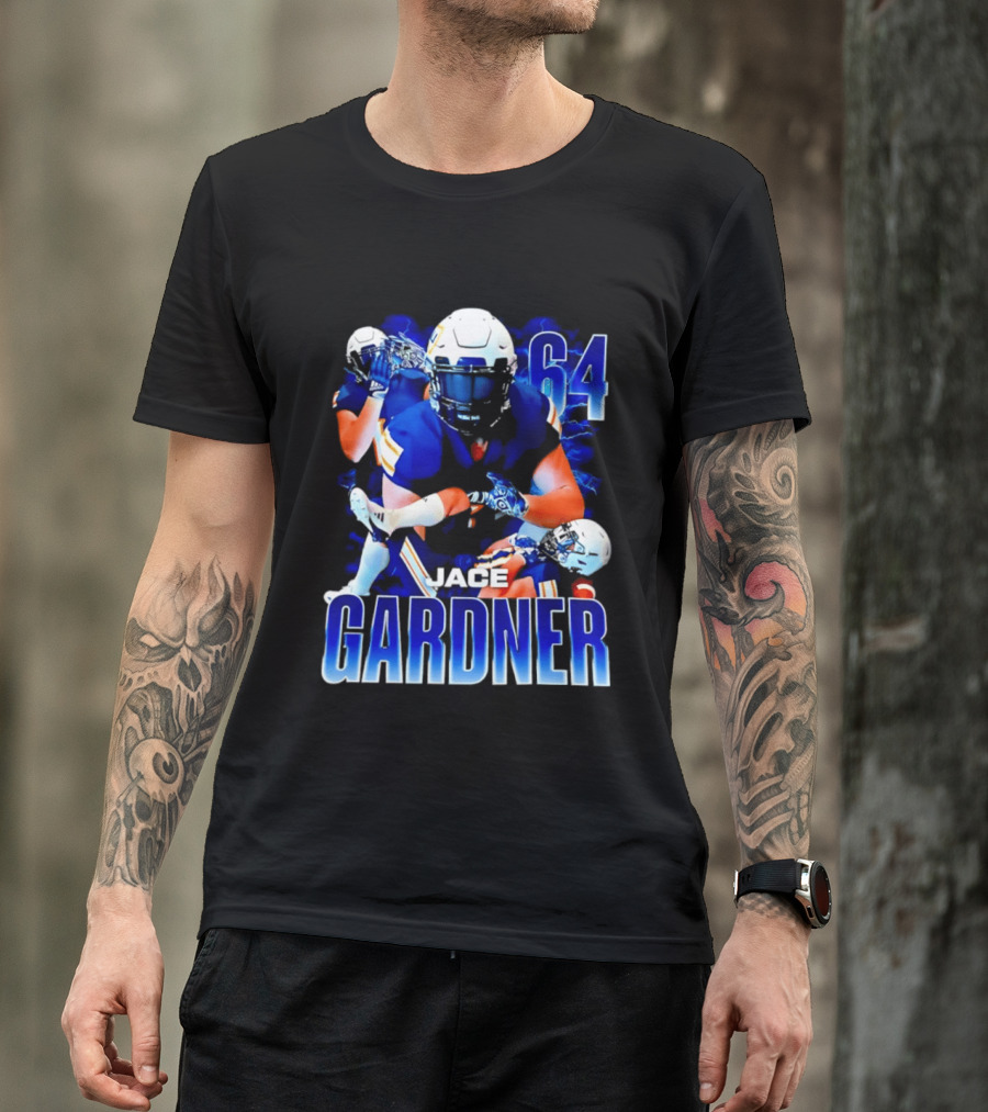 Jace Gardner 64 Football Lightning Sports T-Shirt