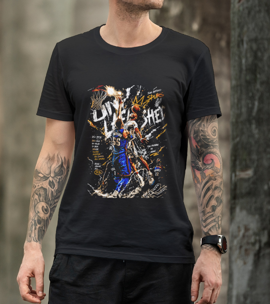 San Antonio Spurs Vs OKC Thunder The Future Is Now Basketball Matchup Live Let Em Know T-Shirt