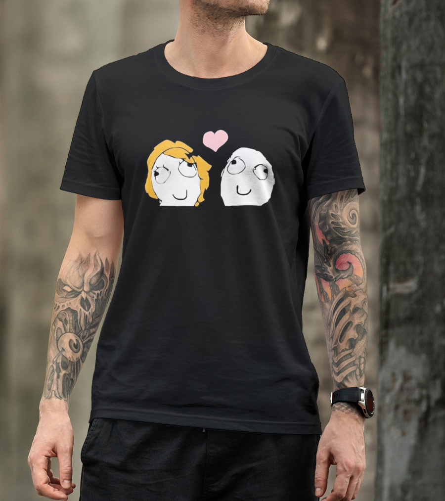 Derp Derpina Heart Rage Comic 2026 T-Shirt