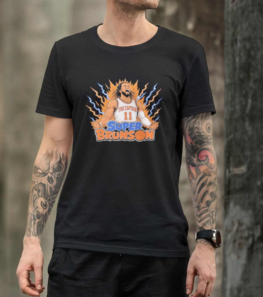 The Captain Super Brunson New York Knicks Jalen Brunson 11 T-Shirt