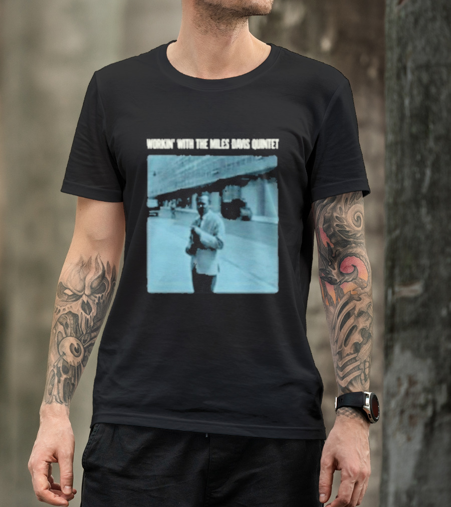 Workin' Miles Davis Quintet Blue Album Cover Streetscape T-Shirt