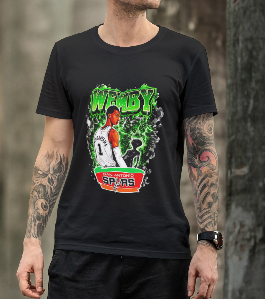 Wemby Victor Wembanyama San Antonio Spurs Alien T-Shirt