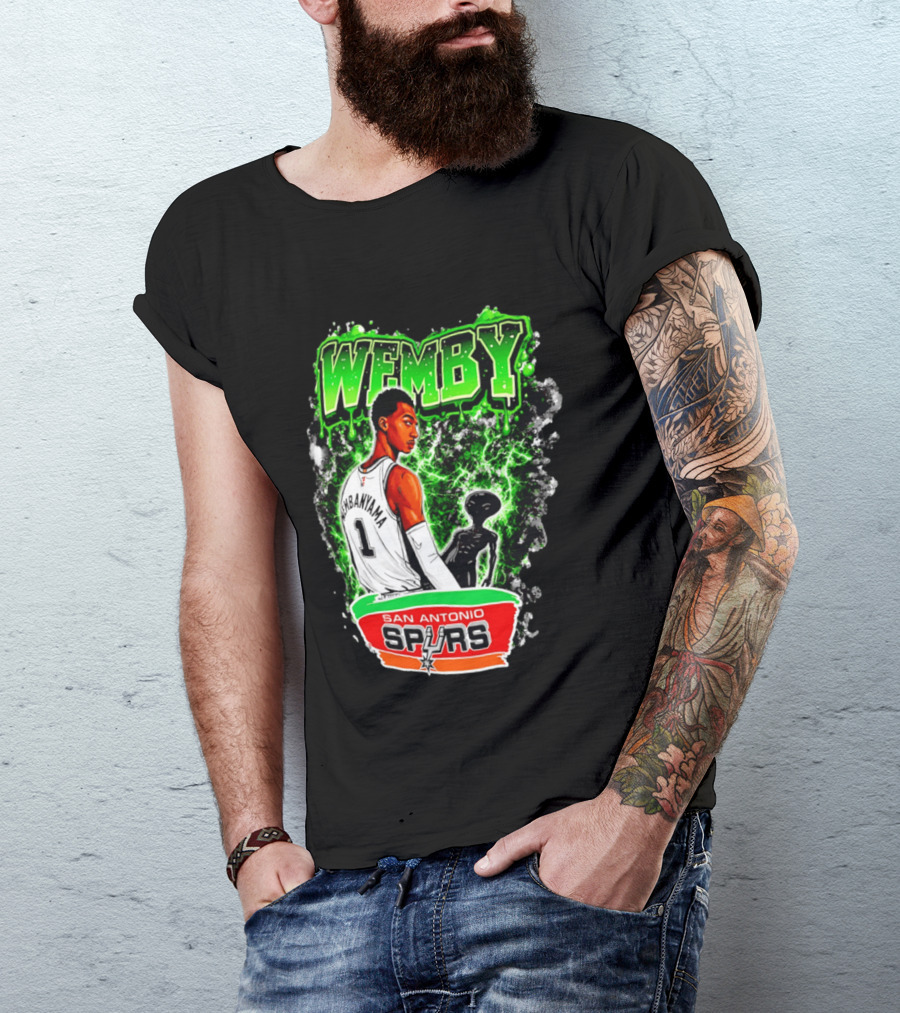 Wemby Victor Wembanyama San Antonio Spurs Alien T-Shirt