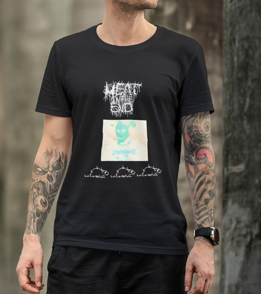 Windbreaker Rat Meat In The End Mysterious Masked Figure T-Shirt