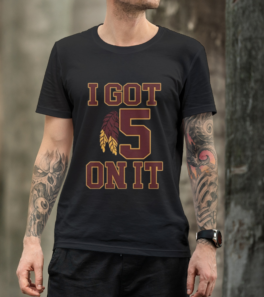I Got 5 On It Football Feather Element T-Shirt