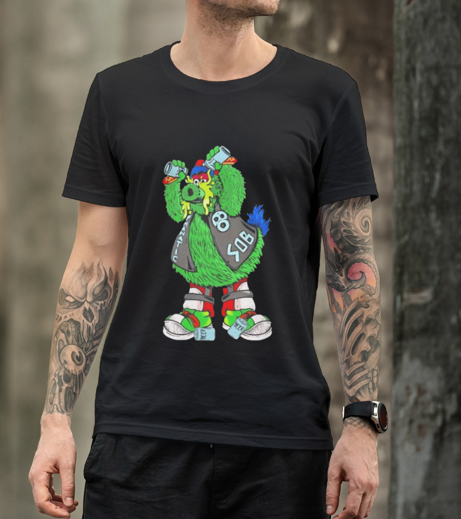 Stone Cold Phanatic Philadelphia Phillies SOB Fanatic Beer Drinking 3:16 T-Shirt