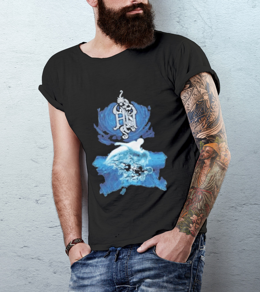 The Hu Hun Album HN Iconic Blue Artistic Wave T-Shirt