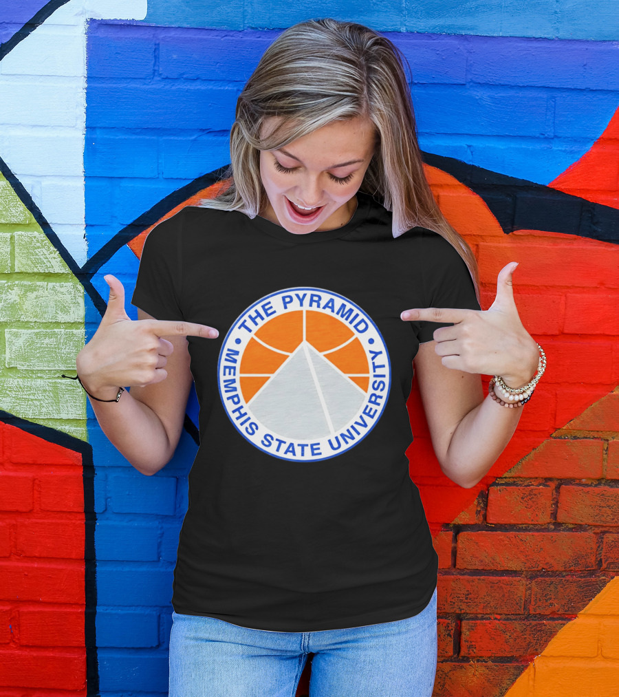The Pyramid Memphis State University Basketball T-Shirt