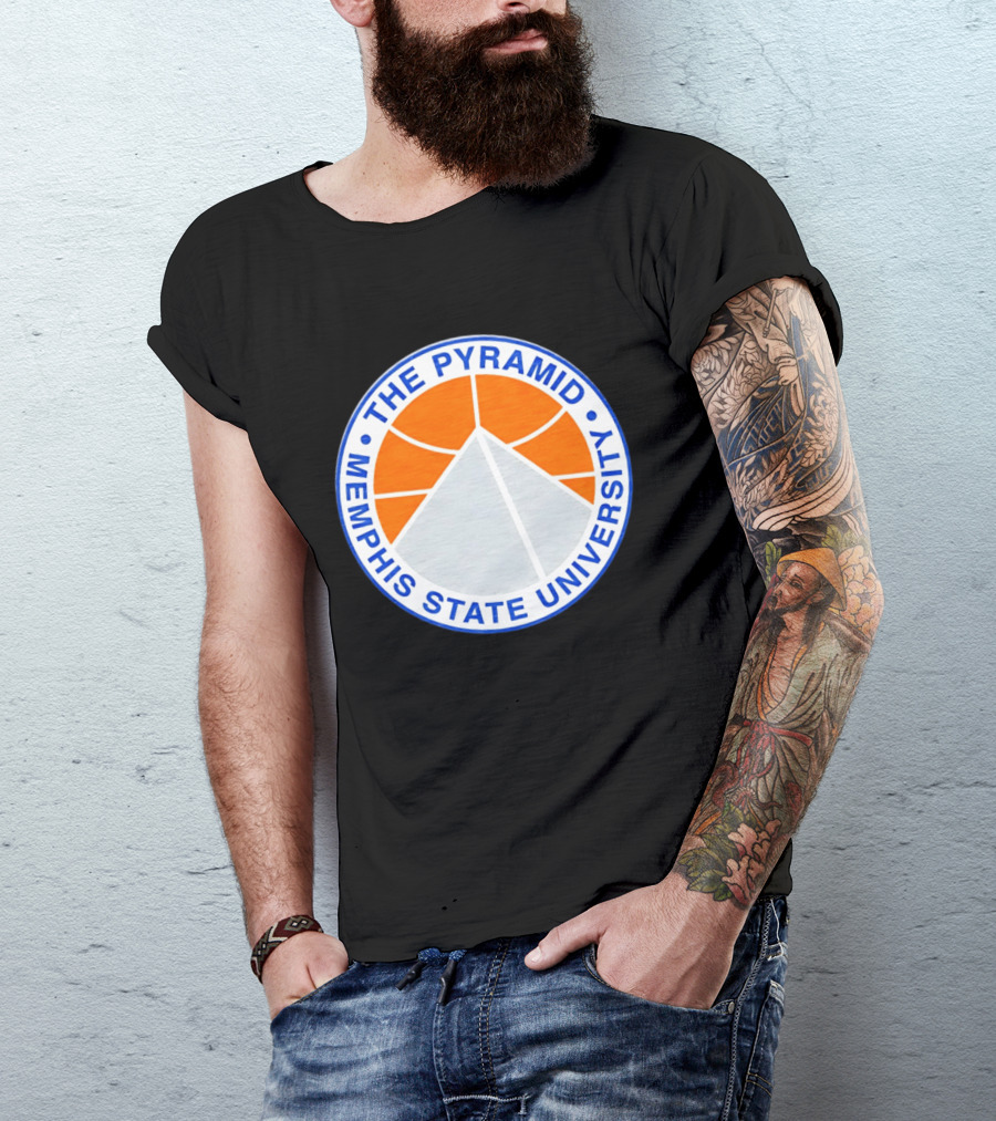 The Pyramid Memphis State University Basketball T-Shirt