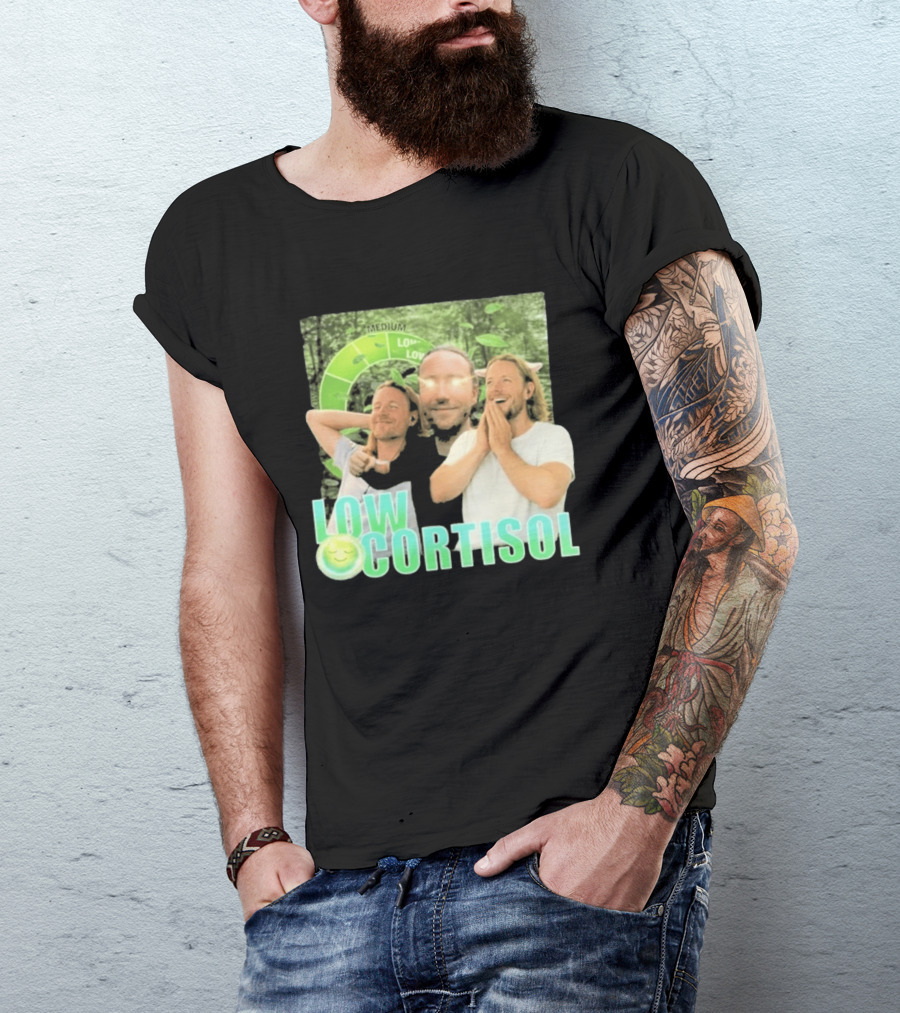 Low Low Cortisol Meme Happy Vibes 2026 T-Shirt