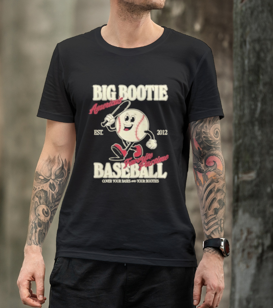 Big Bootie Baseball Association Est 2012 Two Friends Bootie Lovers T-Shirt