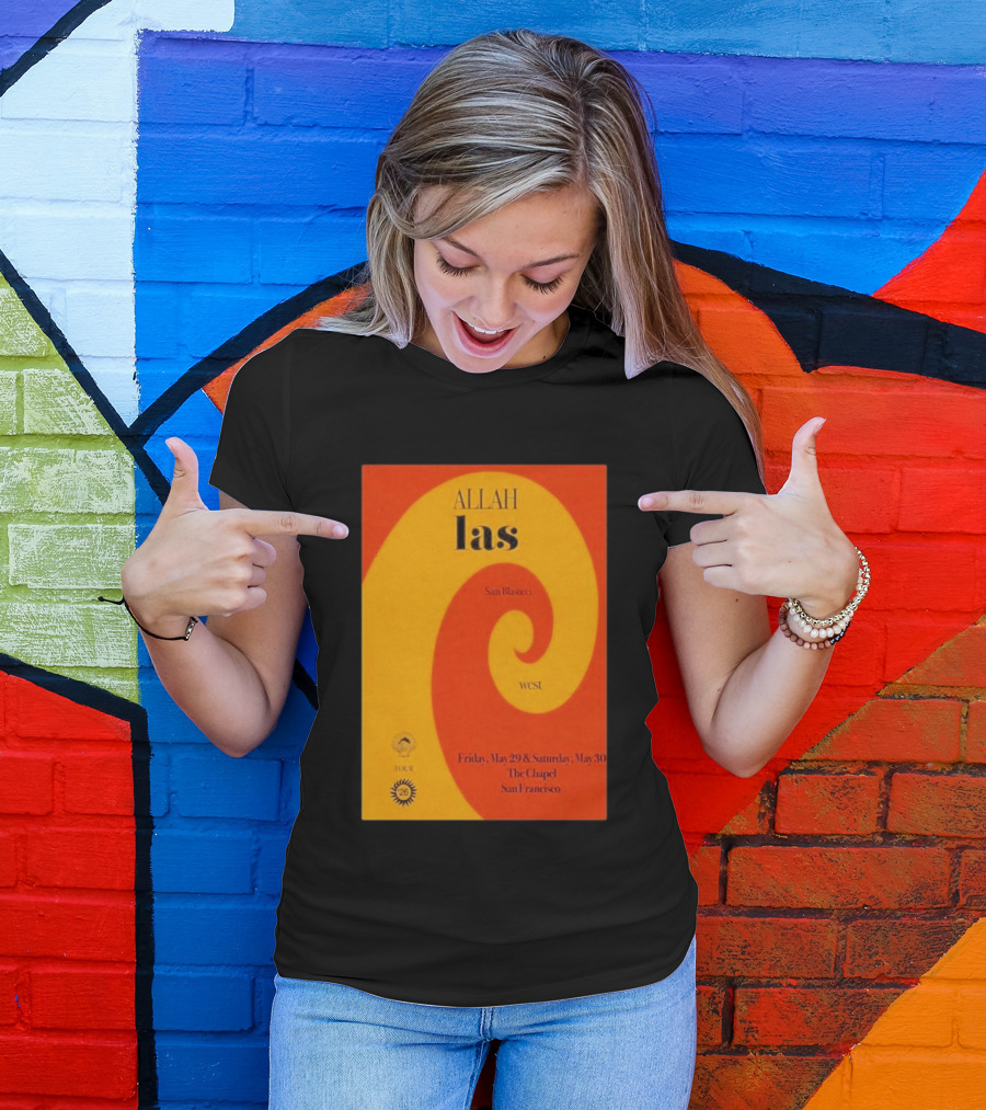 Allah Las Sam Blasucci The Chapel San Francisco May 29 30 2026 Tour West T-Shirt