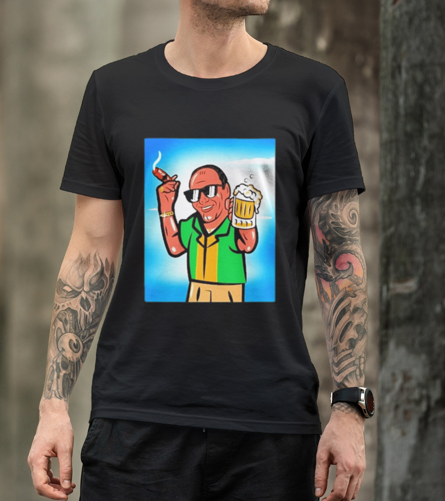 Boss Beer And Cigars Summer Vibes Retro Style Celebration T-Shirt