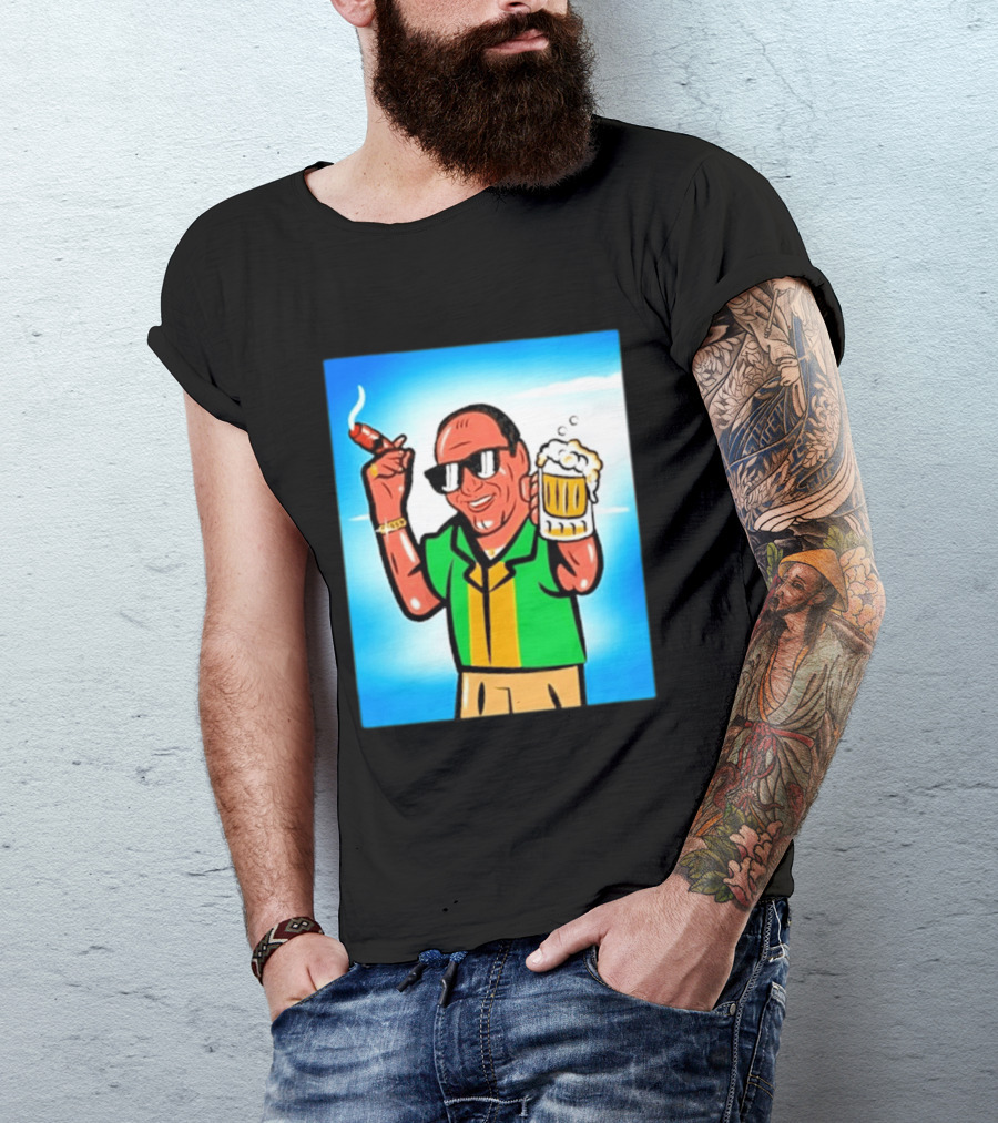 Boss Beer And Cigars Summer Vibes Retro Style Celebration T-Shirt