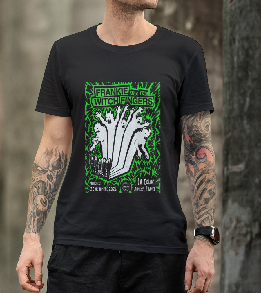 Frankie And The Witch Fingers 2026 La Coloc Annecy France Concert T-Shirt