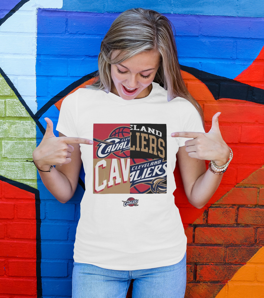 Cleveland Cavaliers Block New Era Iconic Logo Collage T-Shirt