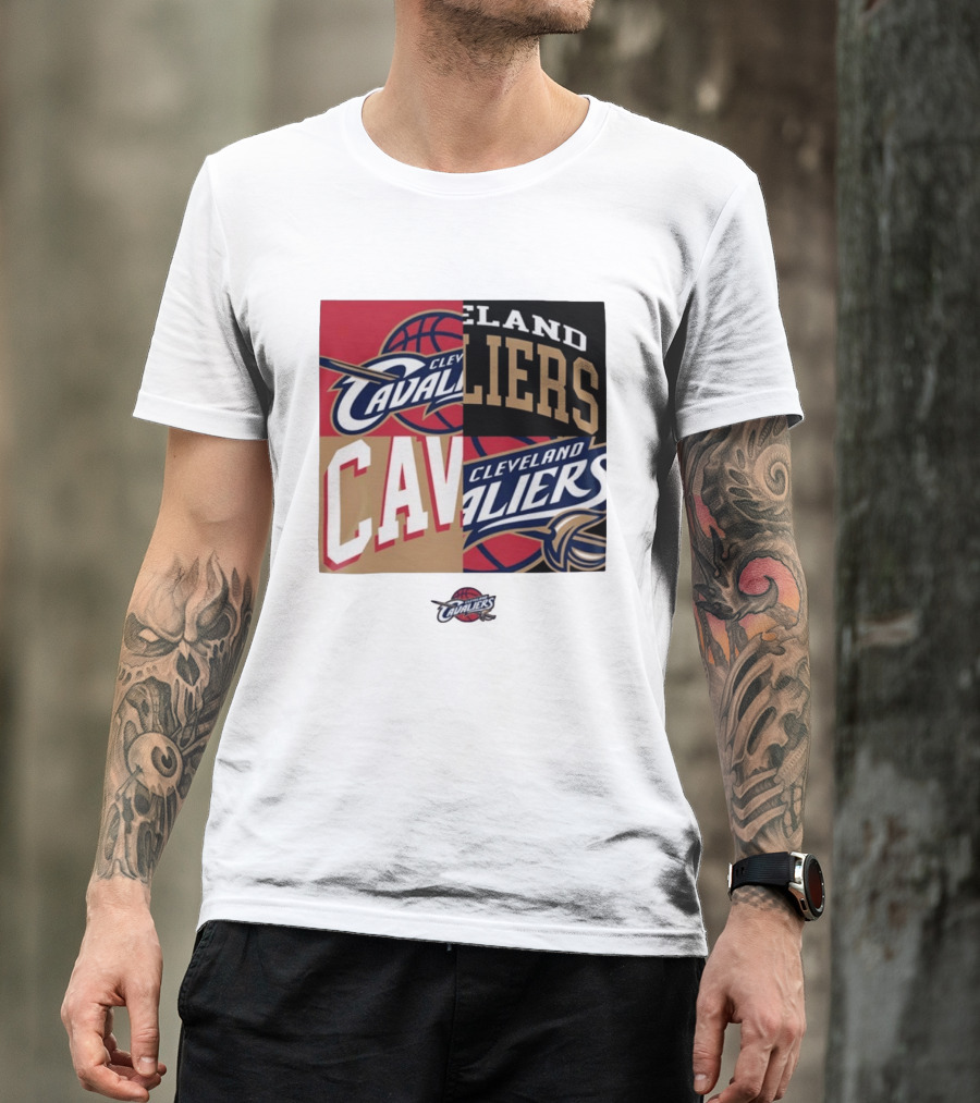 Cleveland Cavaliers Block New Era Iconic Logo Collage T-Shirt