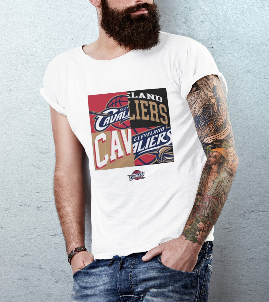 Cleveland Cavaliers Block New Era Iconic Logo Collage T-Shirt