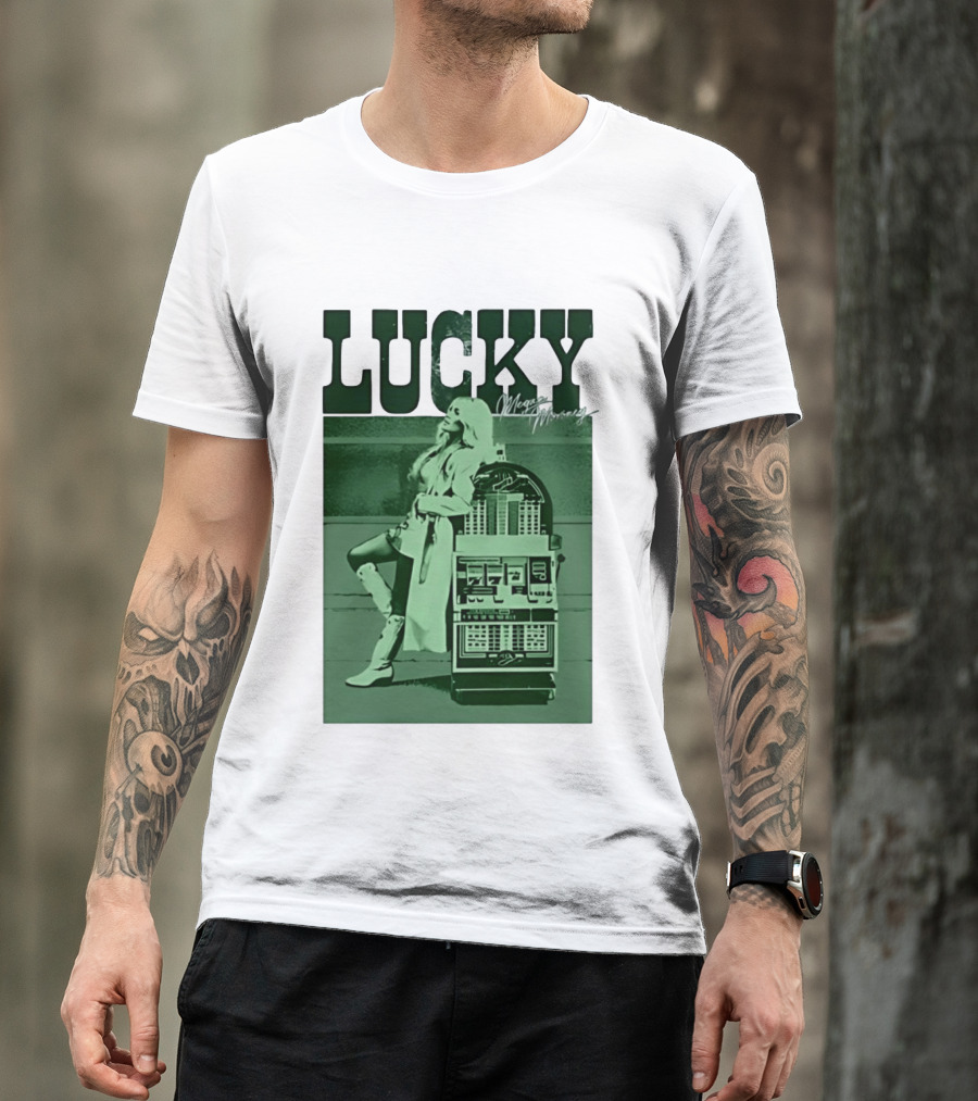Megan Moroney LUCKY Retro Slot Machine T-Shirt