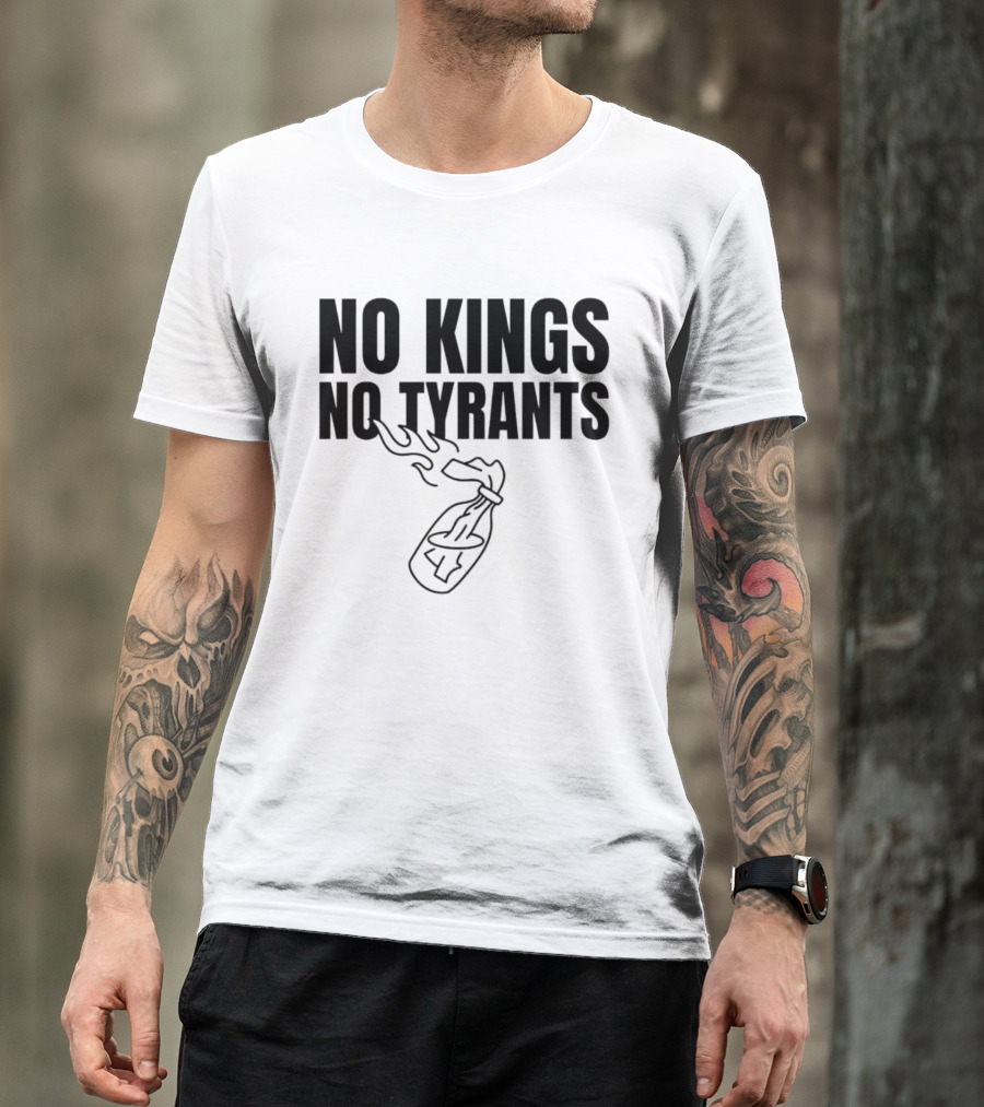 Molotov Anarchy Revolution Rebellion Democracy Sovereignty Liberty No Kings No Tyrants T-Shirt