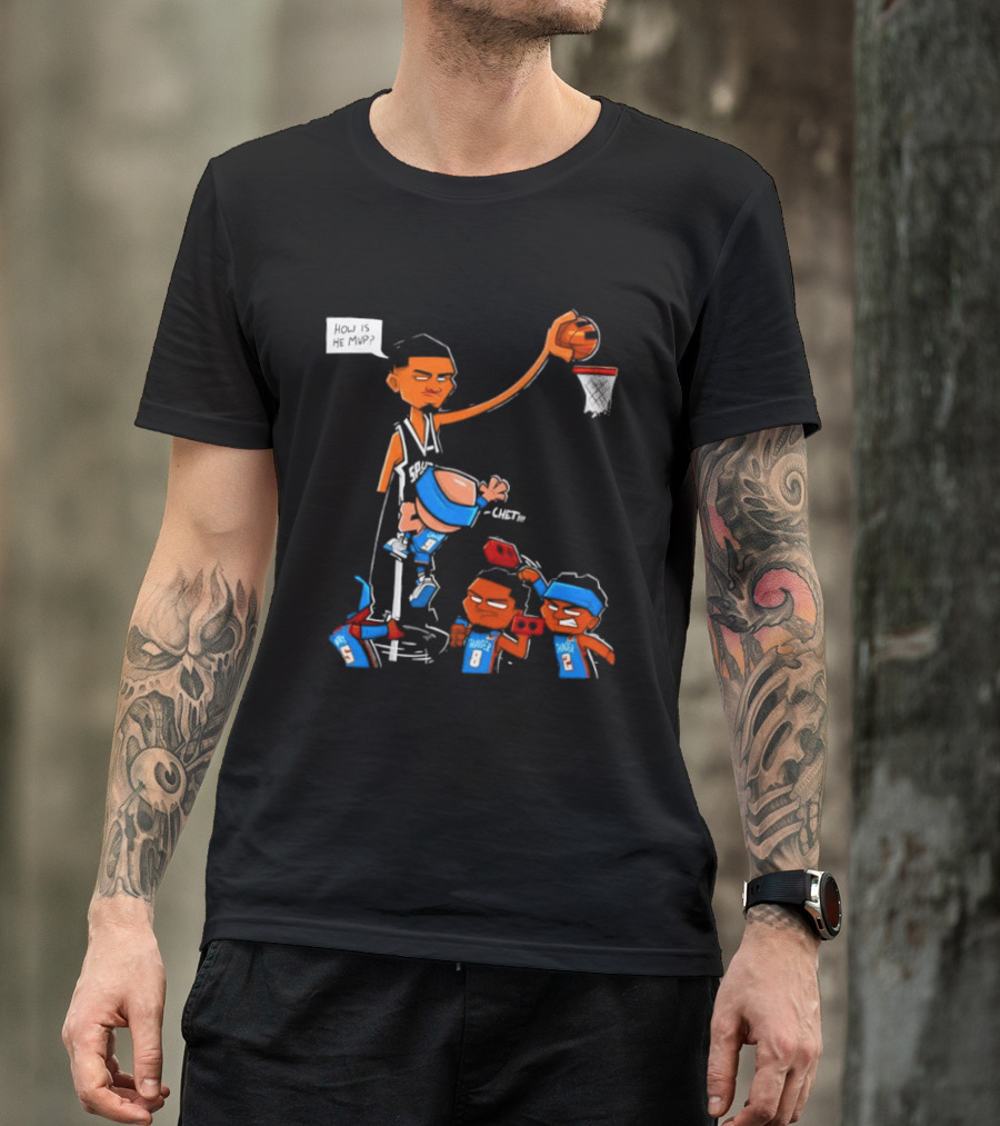 Victor Wembanyama San Antonio Spurs Vs Chet Holmgren Oklahoma City Thunder NBA MVP Debate T-Shirt