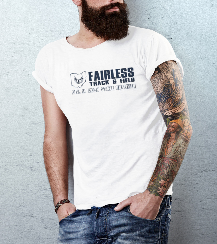 Fairless Track And Field Div IV 2026 State Qualifier Ohio Map Owl T-Shirt