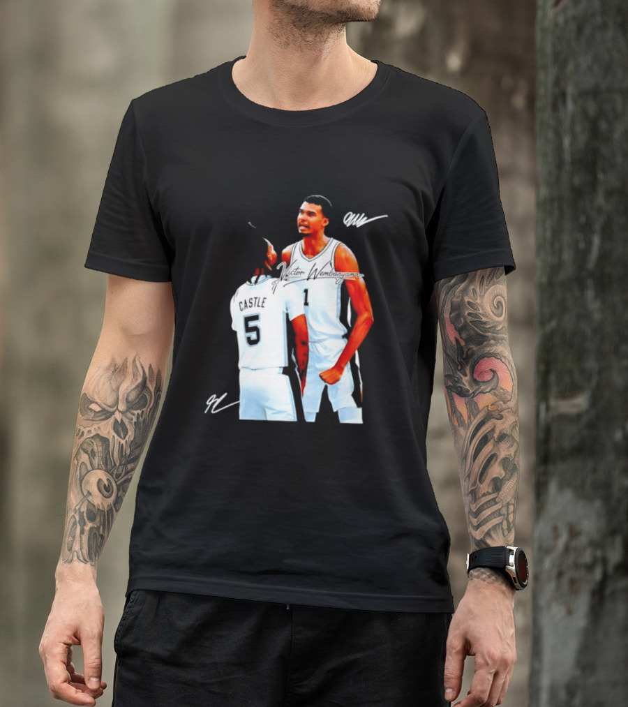 Victor Wembanyama Stephon Castle San Antonio Spurs NBA Basketball 1 5 T-Shirt
