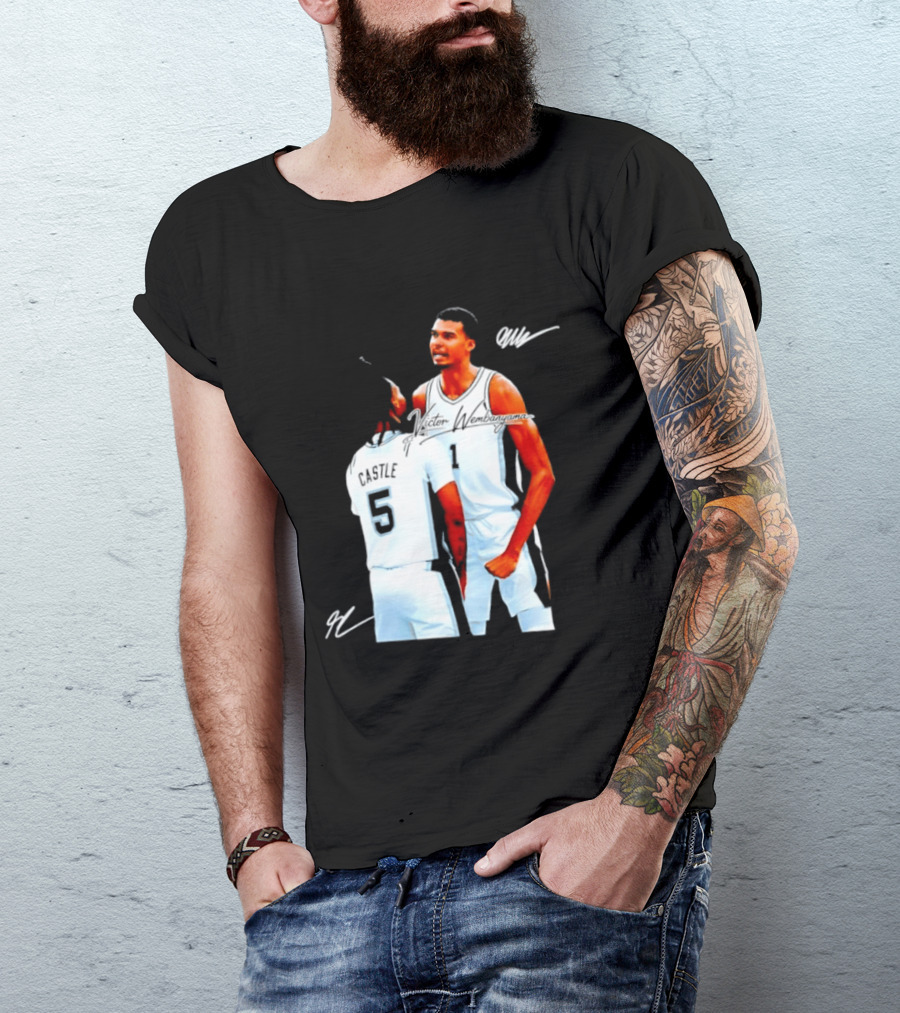 Victor Wembanyama Stephon Castle San Antonio Spurs NBA Basketball 1 5 T-Shirt
