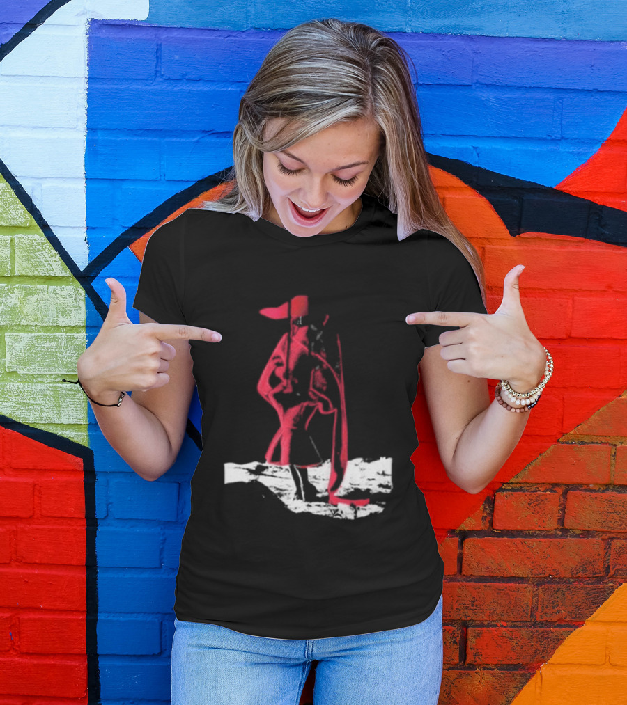 Adelaxo Adela Abstract Red Figure T-Shirt