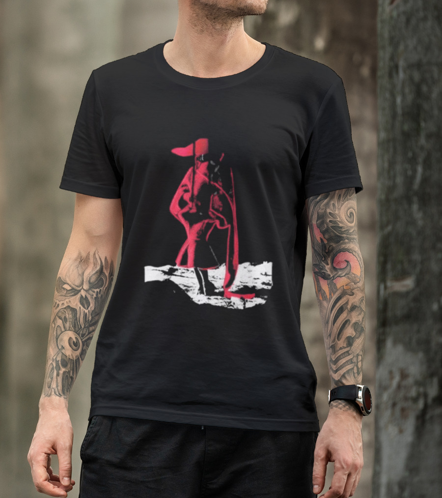 Adelaxo Adela Abstract Red Figure T-Shirt