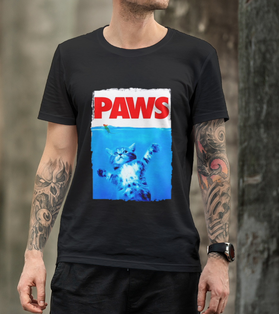 Jaws Universal Steven Spielberg Amblin Entertainment Paws Kitten Mouse T-Shirt