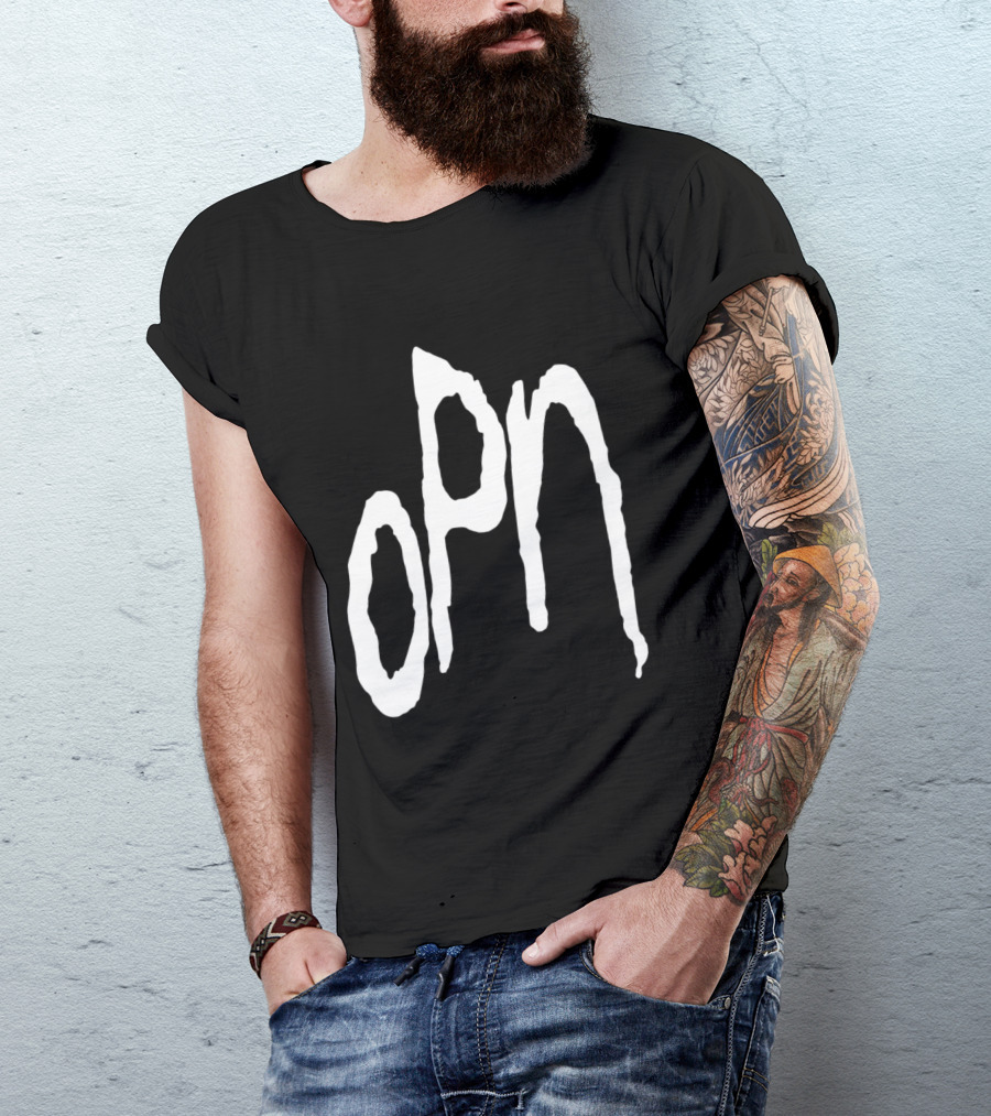 Oneohtrix Point Never OPN Stylized Text Hipster Band T-Shirt
