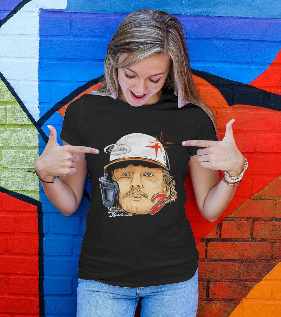 Gunnar Henderson Baltimore Orioles Number 2 Baseball Player Graphic Cabrinero Star T-Shirt