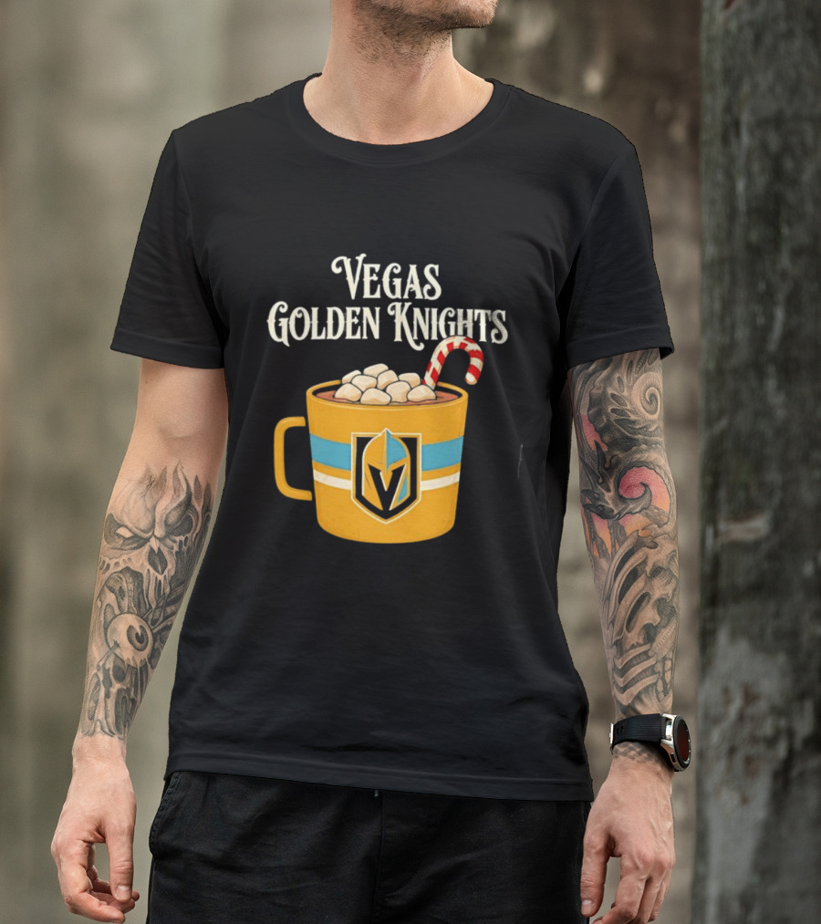 Vegas Golden Knights With Candy Cane Richmond T-Shirt