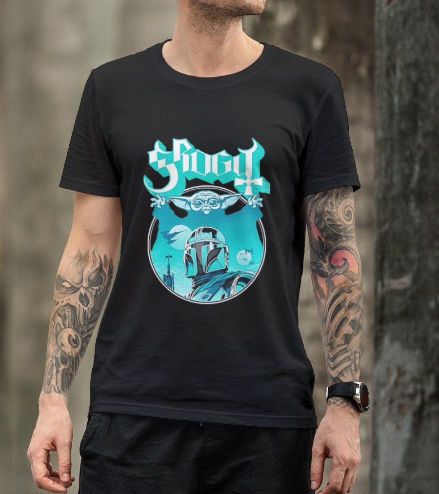 Grogu Mandalorian Ghost Band Star Wars T-Shirt