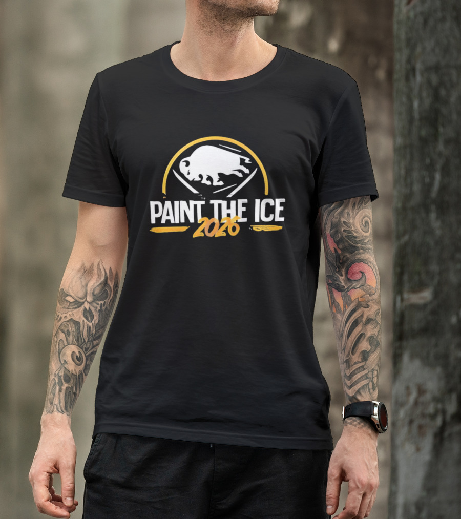 Buffalo Sabres Paint The Ice 2026 T-Shirt