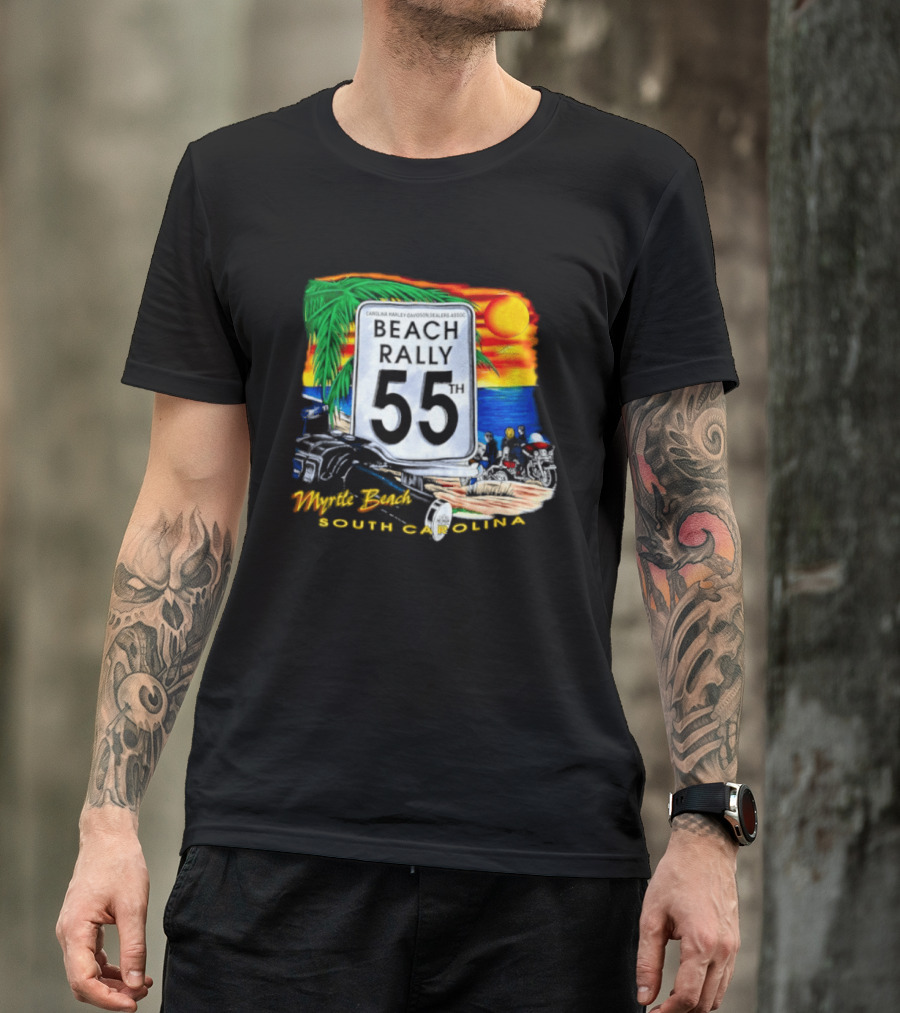 Carolina Harley Davidson Dealers Assoc Beach Rally 55th Myrtle Beach South Carolina T-Shirt