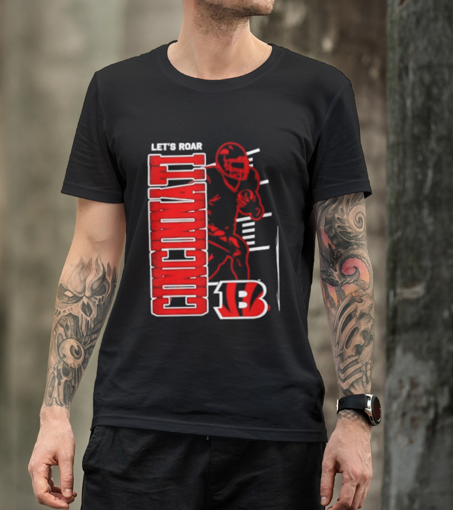 Cincinnati Bengals Football Let's Roar 13 T-Shirt