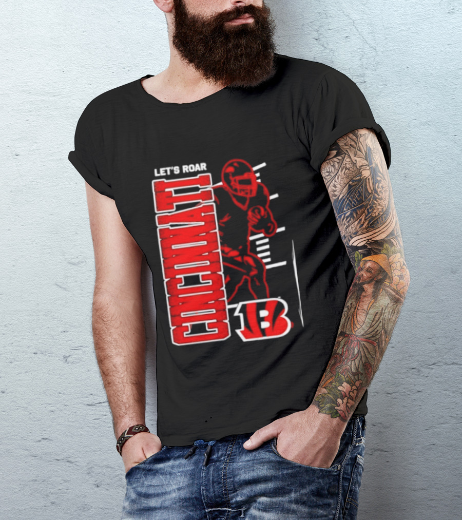 Cincinnati Bengals Football Let's Roar 13 T-Shirt