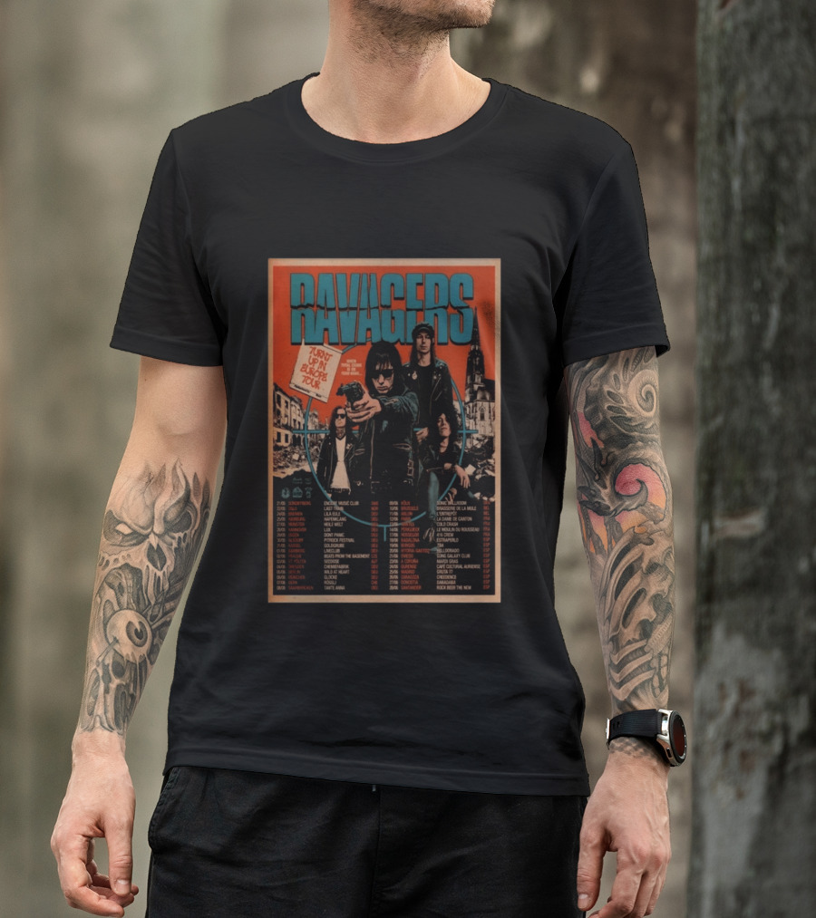 RAVAGERS Turnt Up In Europe 2026 Tour Dates And Cities T-Shirt