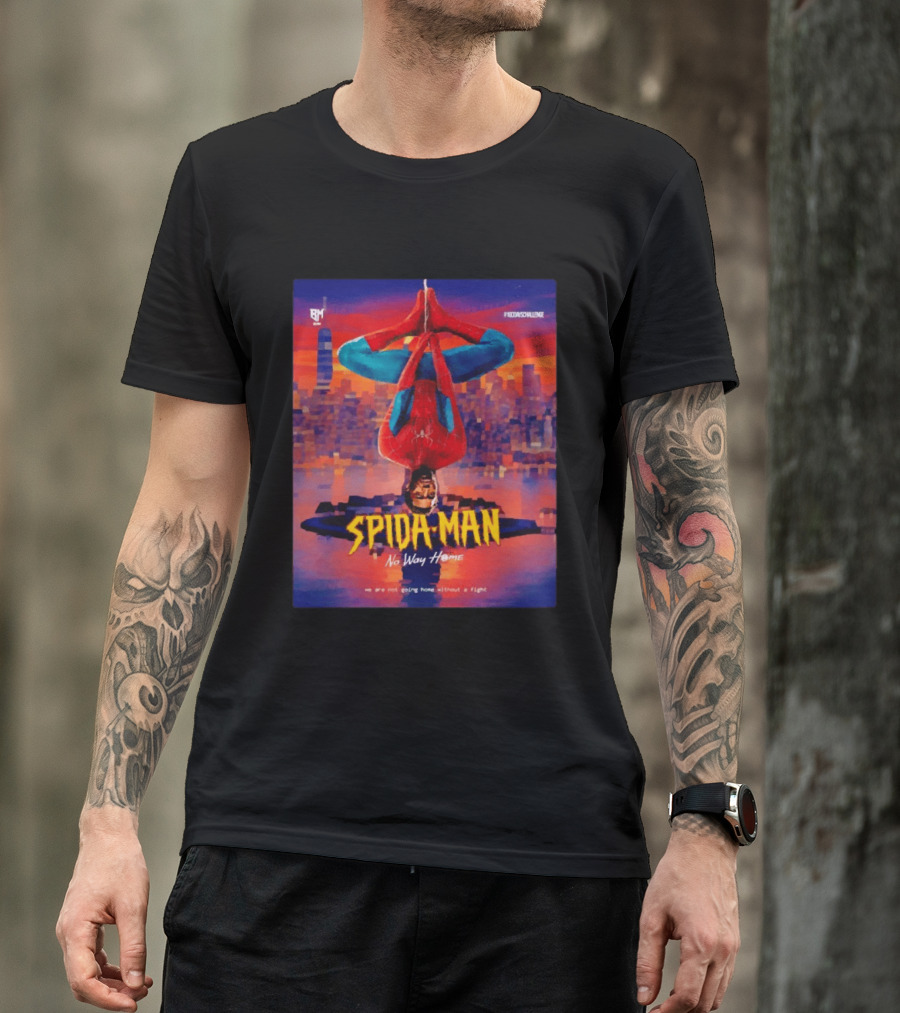 Donovan Mitchell Spida Man No Way Home Cleveland Cavaliers RM Challenge T-Shirt