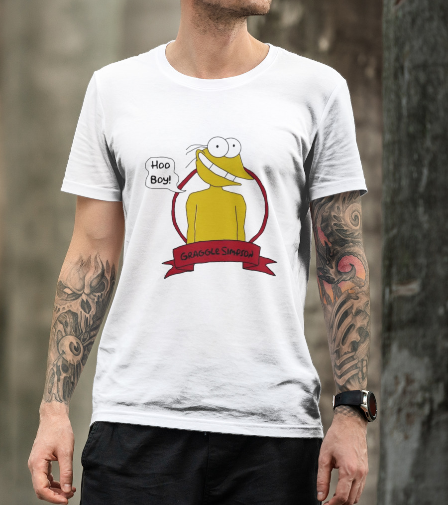 Hoo Boy Graggle Simpson Cartoon T-Shirt