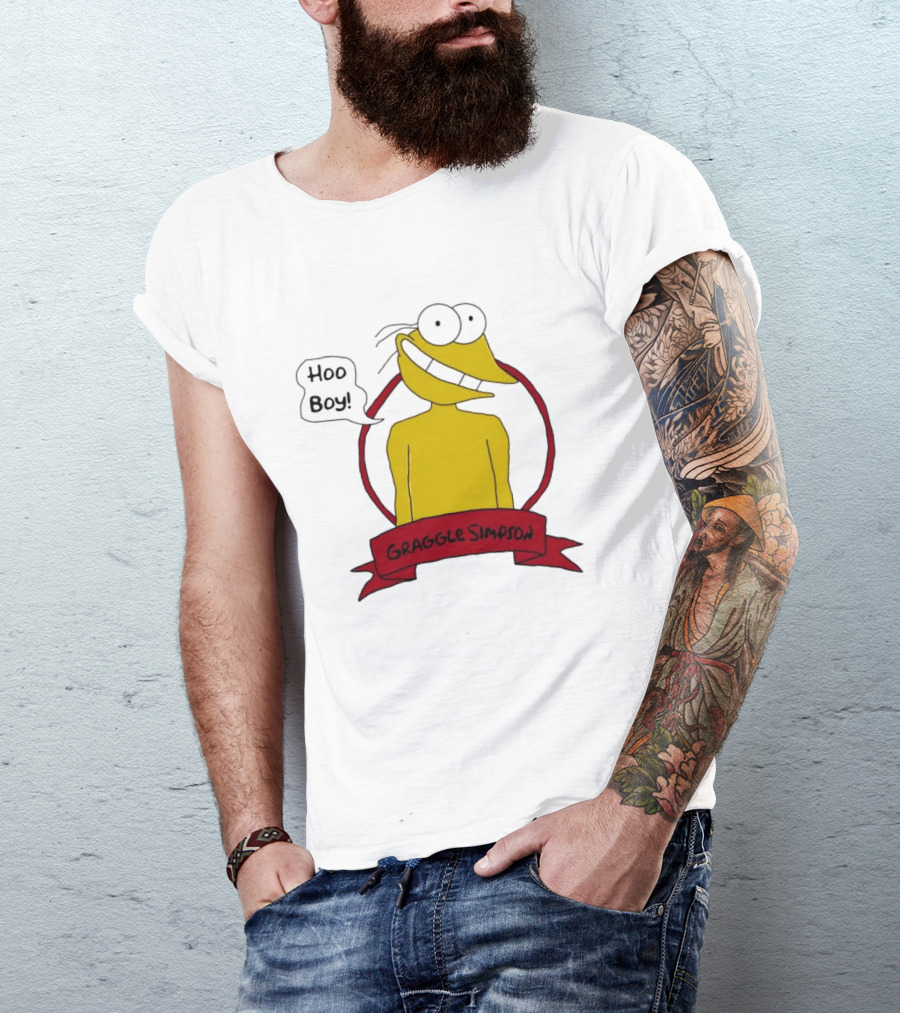 Hoo Boy Graggle Simpson Cartoon T-Shirt
